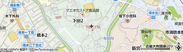 和歌山県新宮市下田周辺の地図