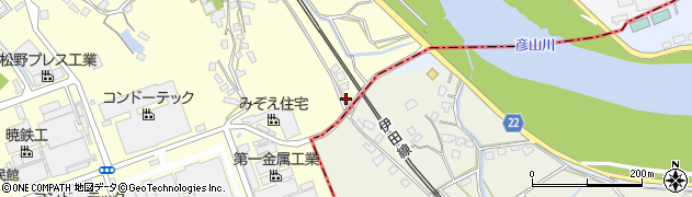 福岡県直方市中泉14周辺の地図