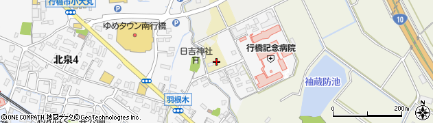 福岡県行橋市羽根木周辺の地図