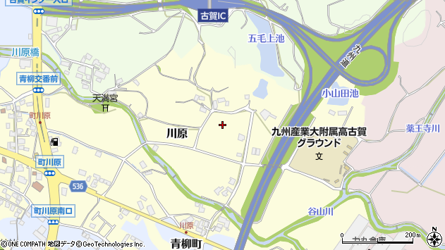 〒811-3132 福岡県古賀市川原の地図