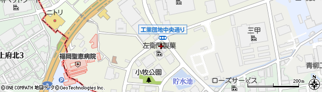 福岡県古賀市鹿部周辺の地図