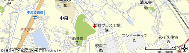 福岡県直方市中泉851周辺の地図
