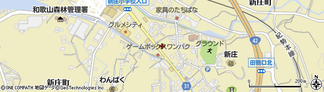 まいどおおきに田辺新庄食堂周辺の地図