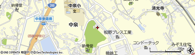 福岡県直方市中泉646-1周辺の地図