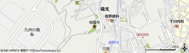 唱題寺周辺の地図