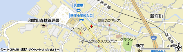 ファミリーマート田辺新庄店周辺の地図