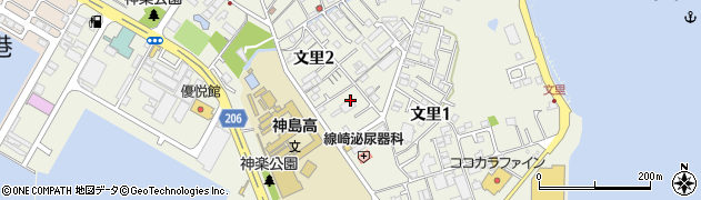 和歌山県田辺市文里周辺の地図