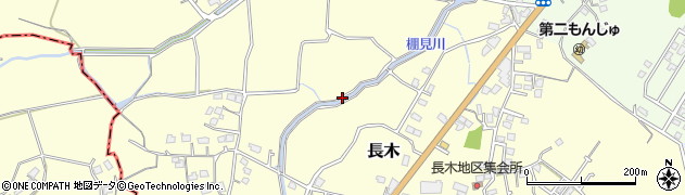 福岡県行橋市長木周辺の地図