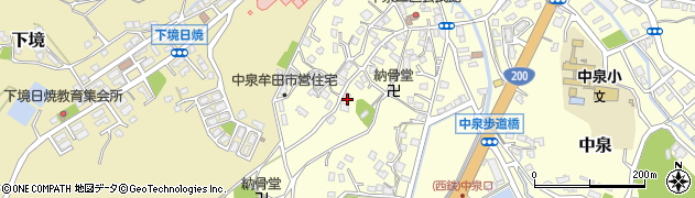 福岡県直方市中泉1107周辺の地図
