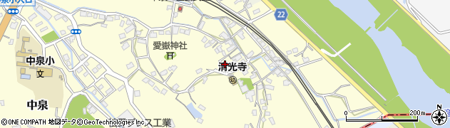 福岡県直方市中泉198周辺の地図