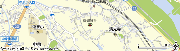 福岡県直方市中泉167周辺の地図