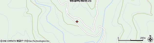 高知県香美市物部町楮佐古589周辺の地図