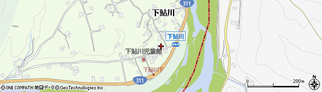 下鮎川簡易郵便局周辺の地図