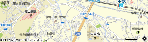 福岡県直方市中泉733周辺の地図