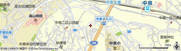 福岡県直方市中泉734周辺の地図