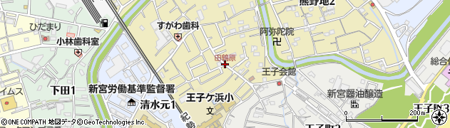 田鶴原周辺の地図