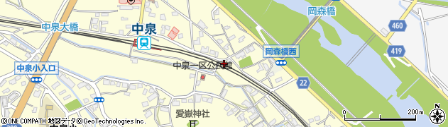 福岡県直方市中泉2111周辺の地図