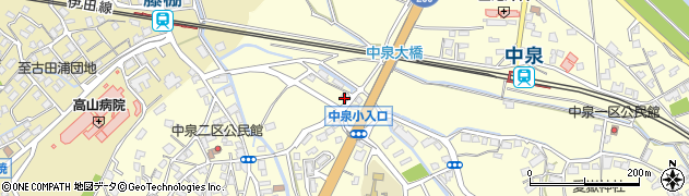 福岡県直方市中泉711-4周辺の地図
