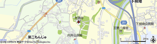光明寺墓苑周辺の地図