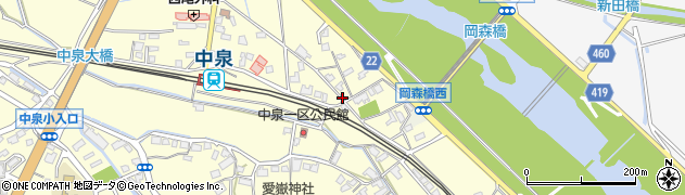 福岡県直方市中泉2172周辺の地図