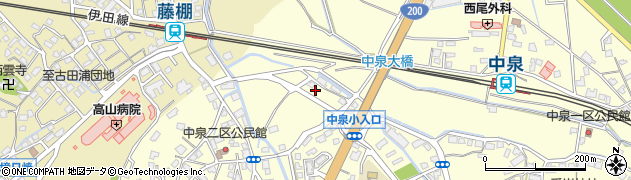 福岡県直方市中泉711-8周辺の地図