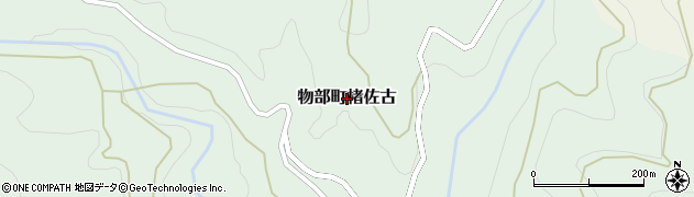 高知県香美市物部町楮佐古周辺の地図