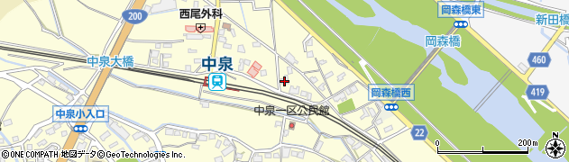 福岡県直方市中泉412周辺の地図