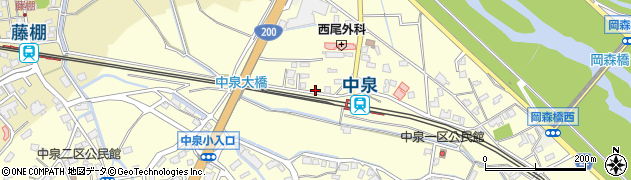 福岡県直方市中泉266-2周辺の地図