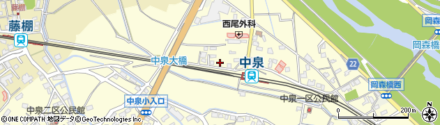 福岡県直方市中泉266周辺の地図