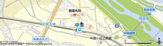 福岡県直方市中泉393周辺の地図