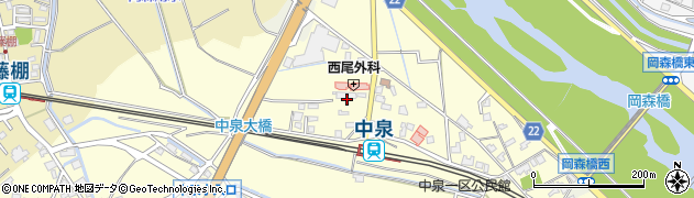 福岡県直方市中泉275周辺の地図