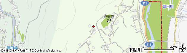 和歌山県西牟婁郡上富田町下鮎川58周辺の地図