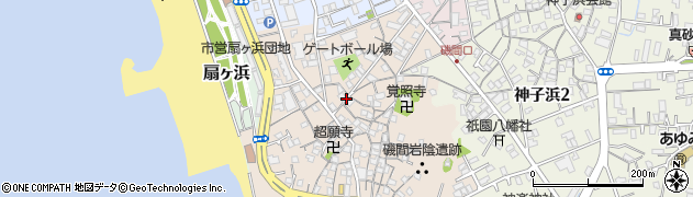 和歌山県田辺市磯間周辺の地図