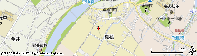 福岡県行橋市真菰周辺の地図