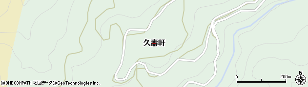 高知県大豊町（長岡郡）久壽軒周辺の地図