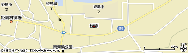 大分県姫島村（東国東郡）松原周辺の地図