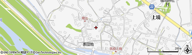 福岡県直方市上境1429周辺の地図