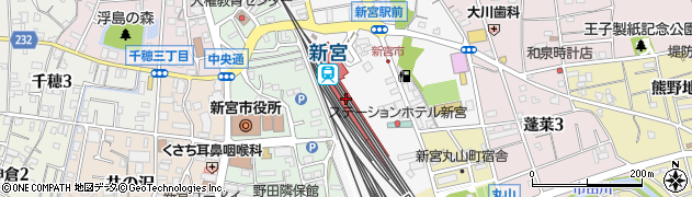和歌山県新宮市周辺の地図