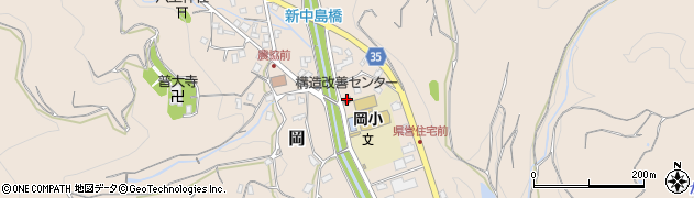 上富田町役場　構造改善センター周辺の地図