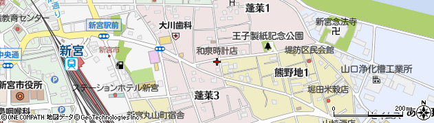 和泉時計店周辺の地図