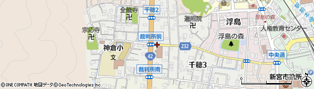 和歌山県新宮市千穂周辺の地図