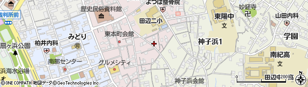 和歌山県田辺市東陽20周辺の地図
