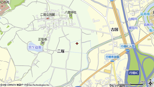 〒824-0067 福岡県行橋市二塚の地図