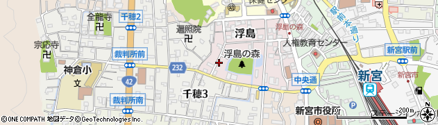 浮島屋クリーニング店周辺の地図