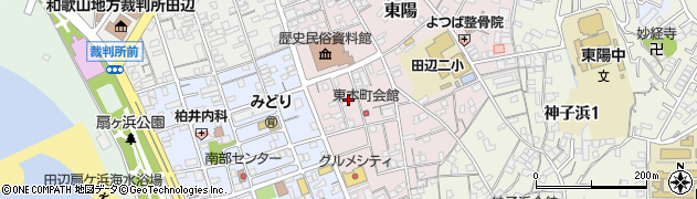 和歌山県田辺市東陽33周辺の地図
