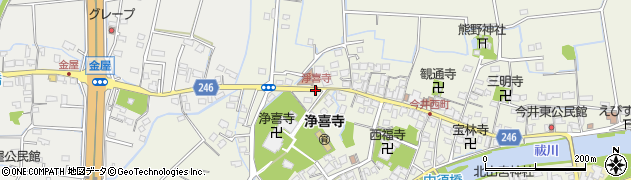 淨喜寺周辺の地図