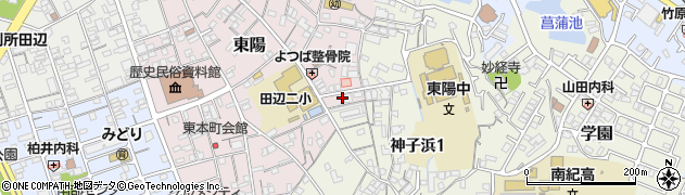 和歌山県田辺市東陽18周辺の地図