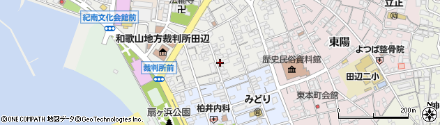 和歌山県田辺市新屋敷町周辺の地図