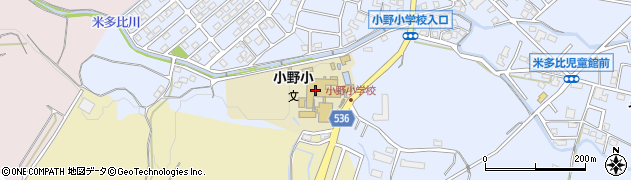 古賀市立小野小学校周辺の地図