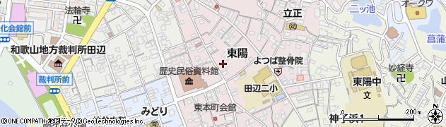 和歌山県田辺市東陽24周辺の地図